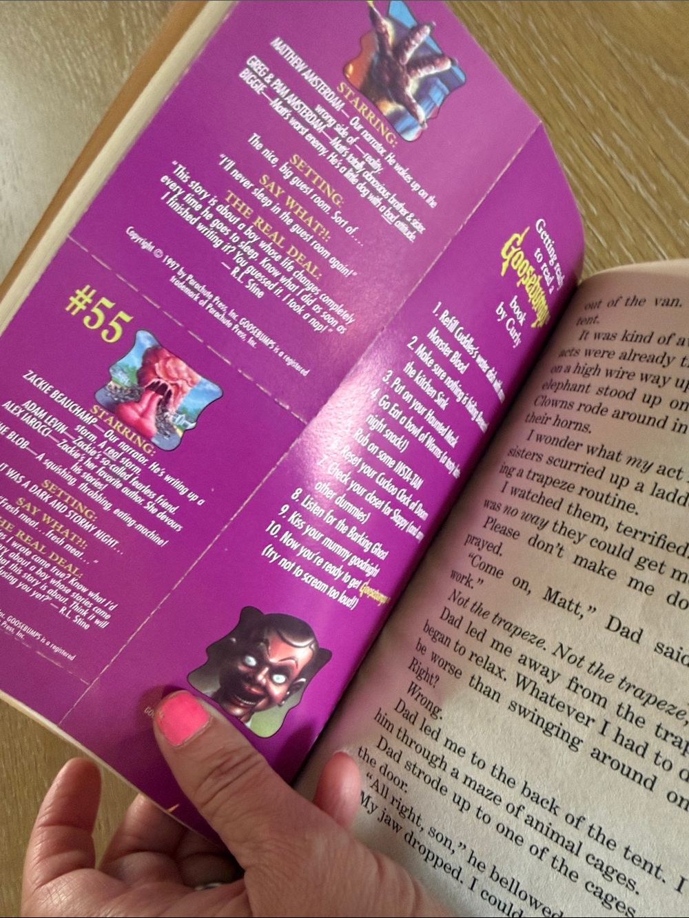 Goosebumps #54 Don't Go To Sleep 1st Edition with Bookmark and Trading Cards - Picture 4 of 5